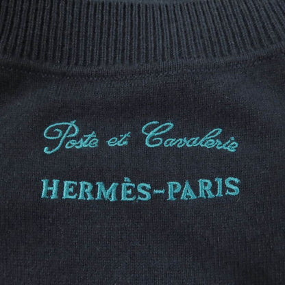 Hermes 2021 Poste Et Cavalerie Saber Decorated Bag 100% Cashmere Long Sleeve
