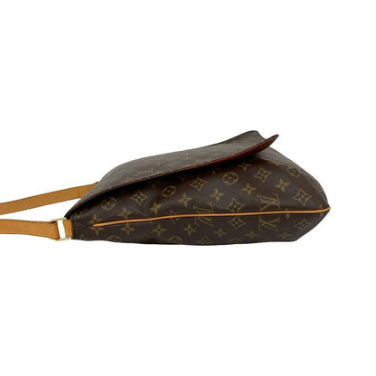 Louis Vuitton Vintage Musette Leather Shoulder Bag Pochette Sacoche Brown 63385