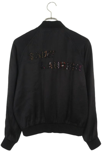 Saint Laurent Paris 558353 Y161w Souvenir Logo Teddy Blouson Men's 44