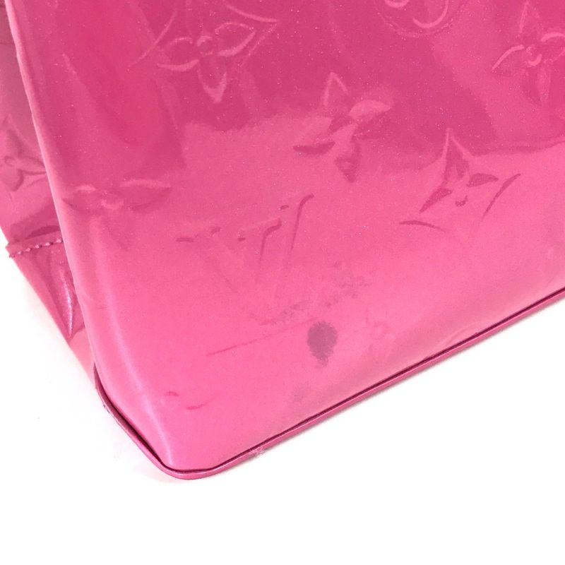 Louis Vuitton Shoulder Bag Reed PM M24028 Monogram Vernis Neon Pink