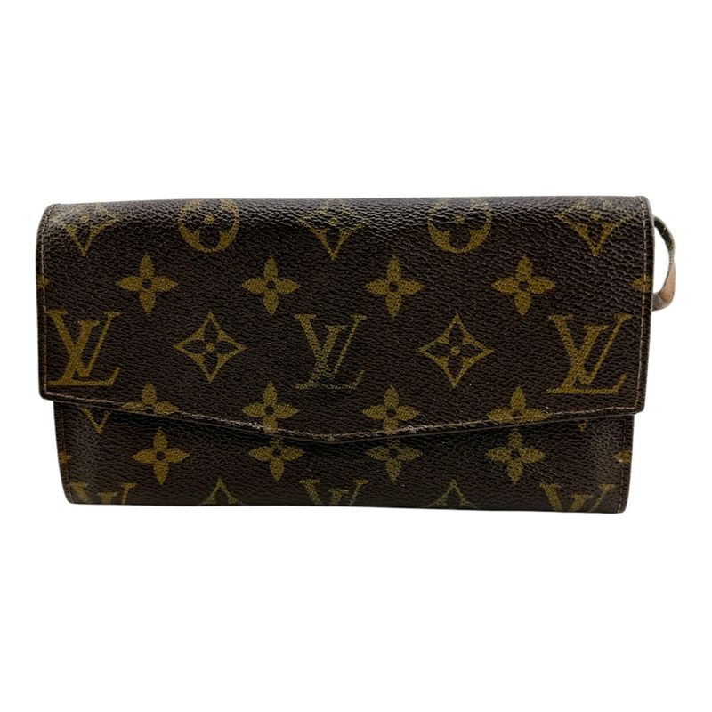 Louis Vuitton M61724 Monogram Vintage Pochette Porte Monet Cles Di Long Wallet