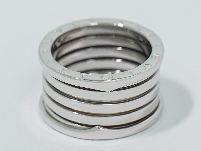 Authentic Bulgari Bvlgari B-zero1 750 WG Ring 59 17 White Gold Accessories