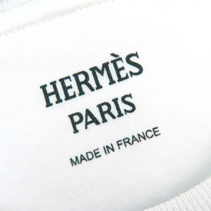 Hermes 2023 100% Cotton Chaine D'ancre Short Sleeve T-shirt White Navy 34 Made