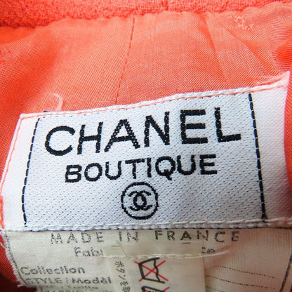 Chanel Skirt Wool Coral Pink Tight Skirt No Slit Apparel Women Ladies Women