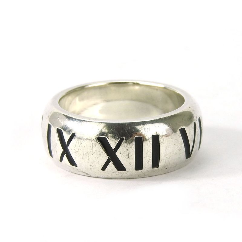 Tiffany & Co Ring ・ring Atlas Silver 925 Approx 10.5g Silver Size Approx 11.5