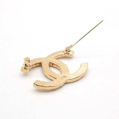 Chanel Brooch Corsage Gold Here Mark