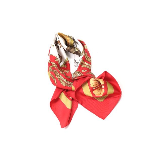 Hermes Carré 90 Carré 90 Cheval Jurc Turkish Horse Scarf Hermes Red