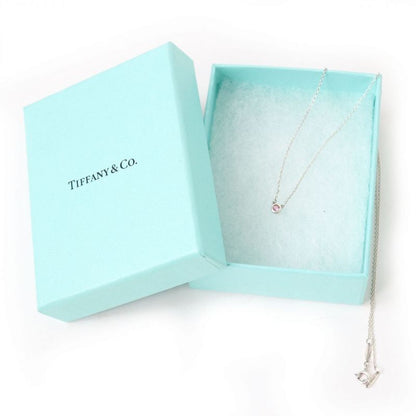 Tiffany & Co Elsa Peretti By-the-yard Ag925 1P Pink Sapphire Necklace Pendant