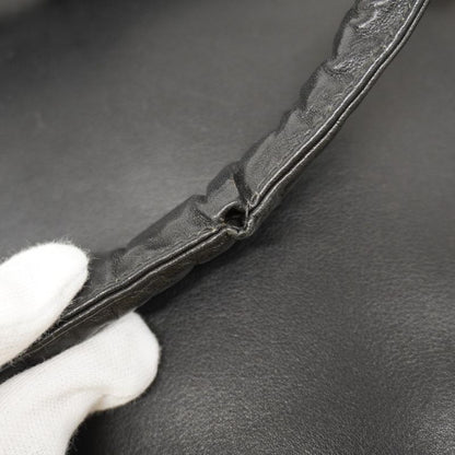 Chanel Shoulder Bag Matelasse Lambskin Black Gold Hardware Women