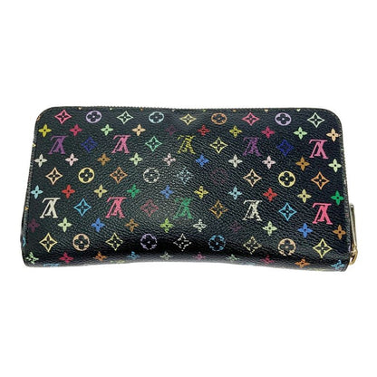 Louis Vuitton M60243 Multicolor PVC Zippy Wallet Black 403710 Long Wallet