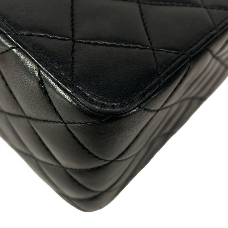 Chanel Vanity Bag Matelasse Black And Brown Plastic Chain/tortoiseshell Lambskin