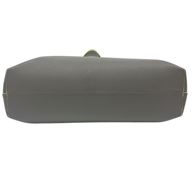 Bulgari X Fragment Collaboration Tote Bag Gray Neon Yellow Storage Bag