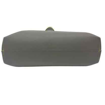 Bulgari X Fragment Collaboration Tote Bag Gray Neon Yellow Storage Bag