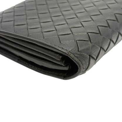 3199 Bottega Veneta Long Wallet 156819 Black Preowned Men's Folded Wallet
