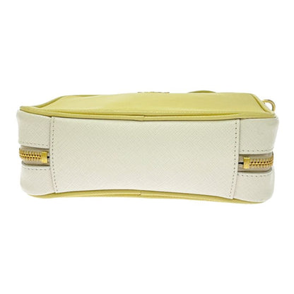 Prada Leather Saffiano Chain Shoulder Bag Yellow 407251 Shoulder Bag
