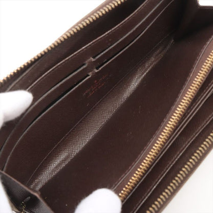 Louis Vuitton Damier Zippy Wallet Round Zip Wallet Long Wallet N60015 Ebène