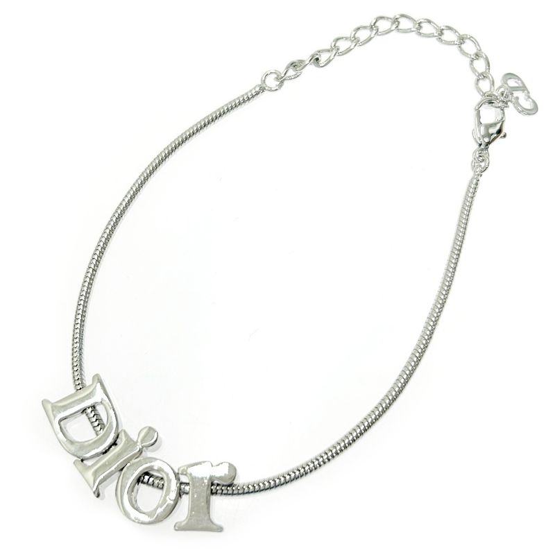 Christian Dior Metal Dior Logo Bracelet Ladies Silver 350148 Bracelet