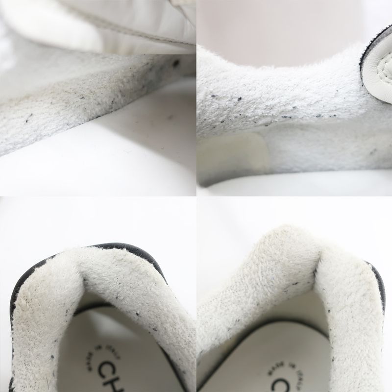 Chanel Sneakers - Low Cut Black Notation Size 41 Equivalent To 25.5cm