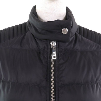 Prada 290545 Triangle Logo Zip Up Down Jacket Outerwear Black 42 Women