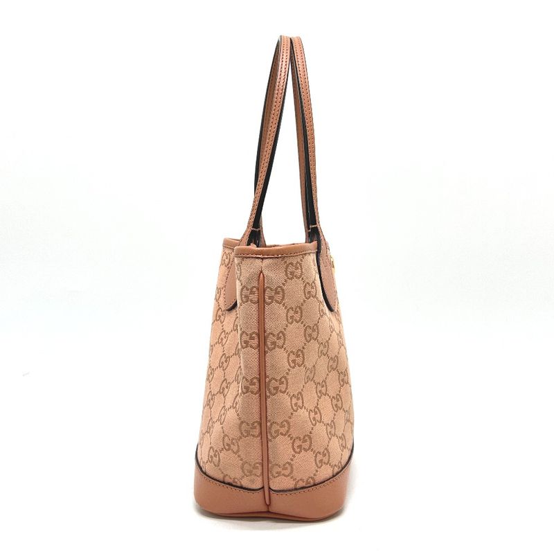 Gucci Tote Bag GG Canvas Ophidia GG Small 742102 GG Canvas Pink