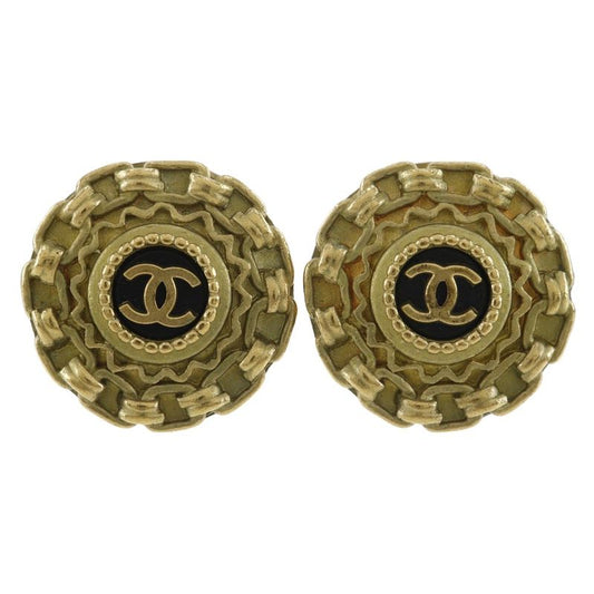 Chanel Coco Mark Vintage Gold Plated 94A Ladies 14.5g Earring