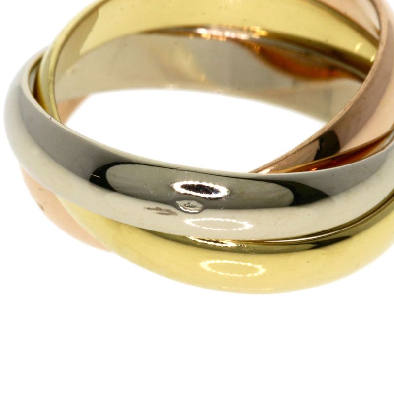 Cartier Trinity #50 Ring 18K Yellow Gold 18K White Gold 18K Pink Gold Ladies