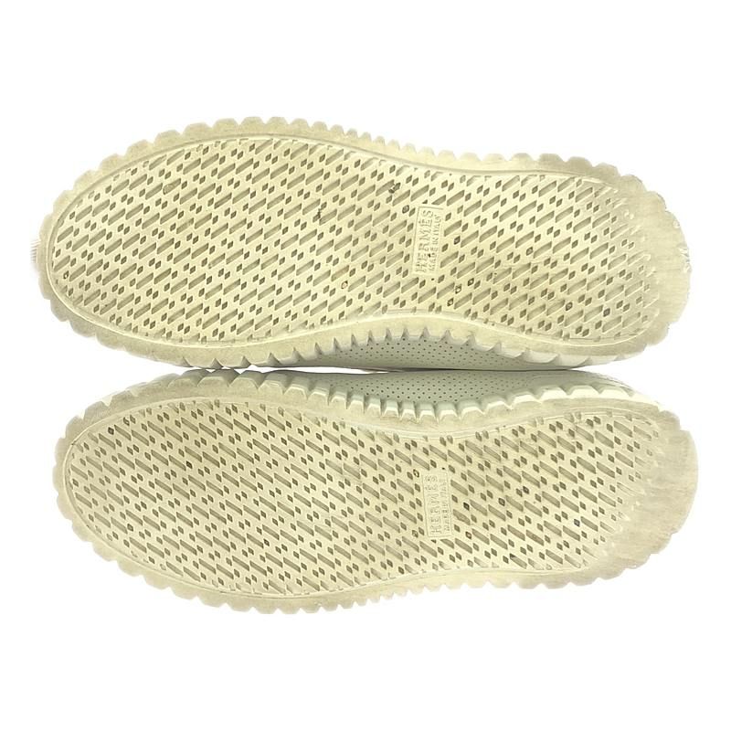 Hermes | Climbing Perforated Leather High-cut Sneakers | 35 | White | Women
