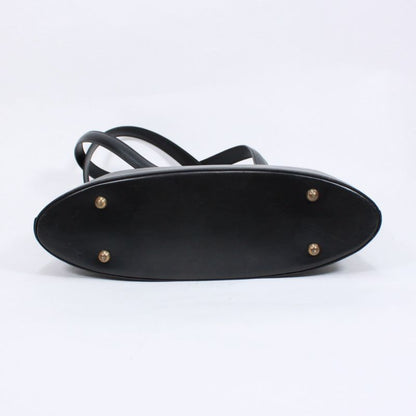 Hermes Sorbonne 35 Box Calf Black Tote Bag Gold