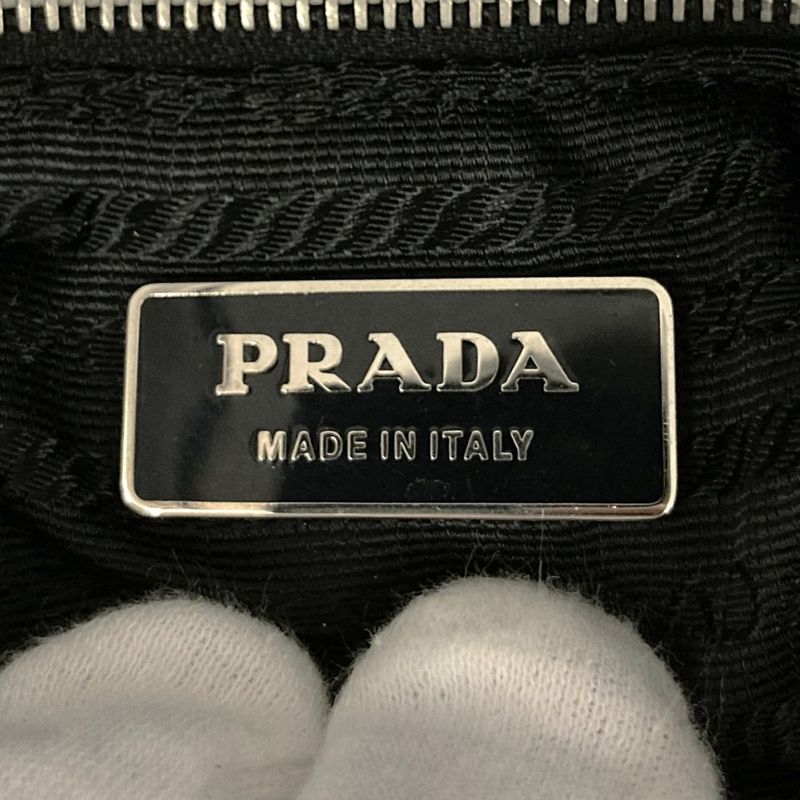 Prada Tote Bag One Shoulder Bag Nylon Black Ladies Men Simple Casual Fashion