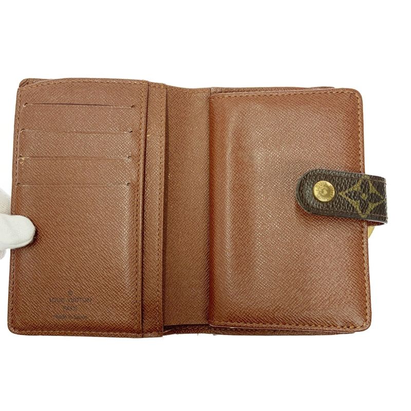 Louis Vuitton M61663 Monogram PVC Portmonnais Vieviennois Brown 403688 Bifold