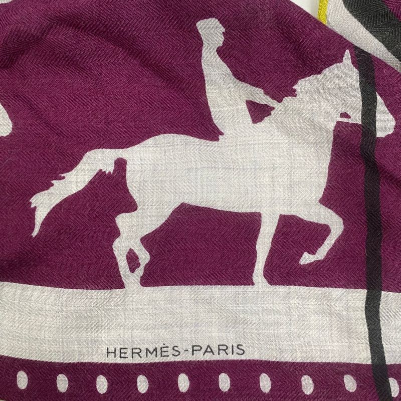 Hermes Scarf Cashmere Hose Rosange Multicolor