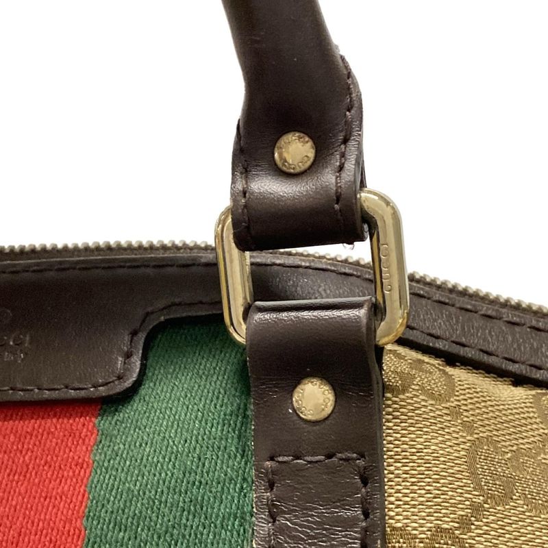 Gucci Handbag GG Patternsherry (web) 247205 Dark Brown X Beige X Multi Mini