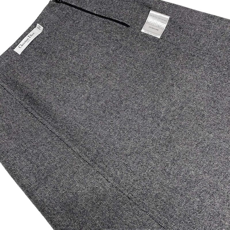 Dior/christian Dior Skirt Suit For Women - Gray Light Gray And Multi Wool