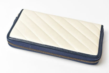 Gucci Wallet Gucci Long Wallet GG Marmont GG Marmont Quilted Leather White Navy