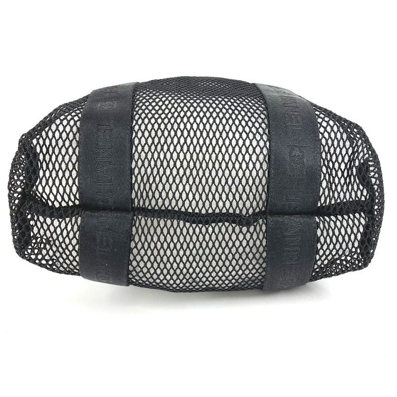 Chanel Shoulder Bag CC Coco Logo Mesh Nylon Black