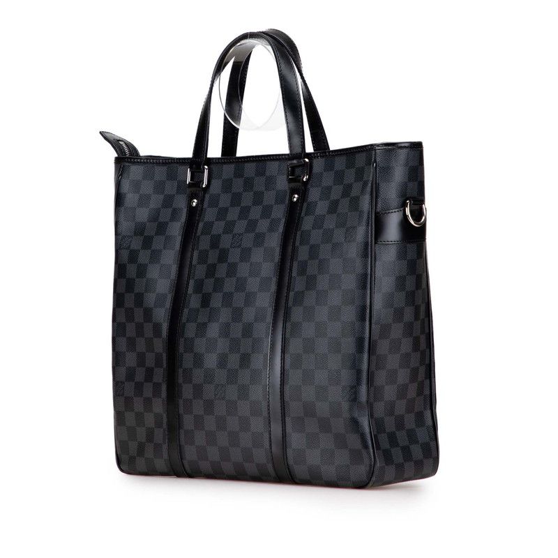 Louis Vuitton Damier Graphite Tadao Handbag Shoulder Bag 2WAY N51192 Black PVC