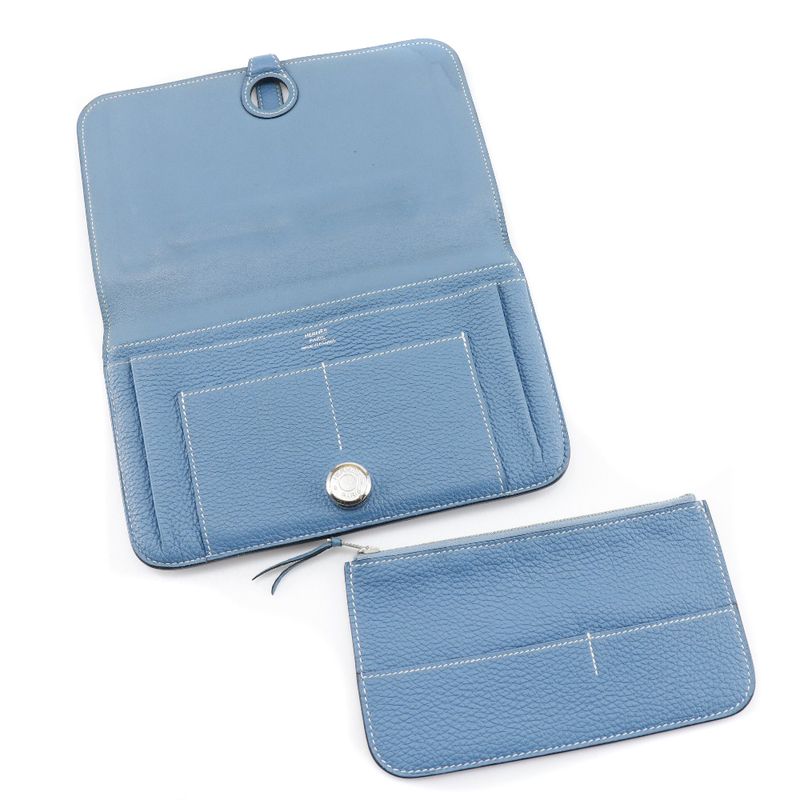 Hermes Dogon GM Togo Unisex Long Wallet