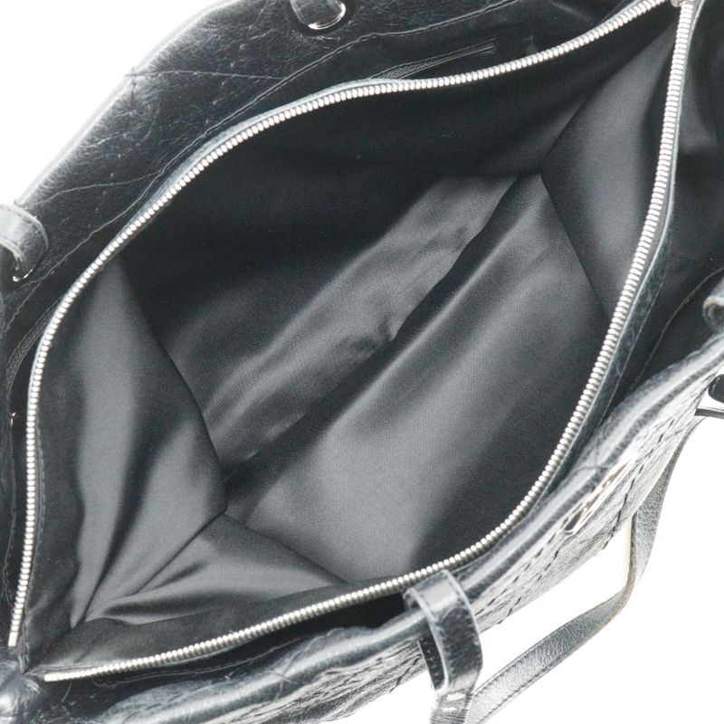 Chanel On The Road Coco Mark A48019 Leather Black Women's Tote Bag