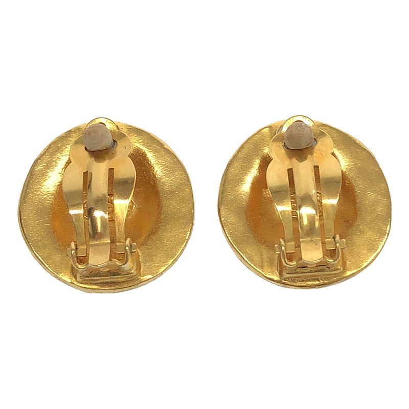 Chanel - Vintage Coco Mark Earrings 01A - Gold - Women's