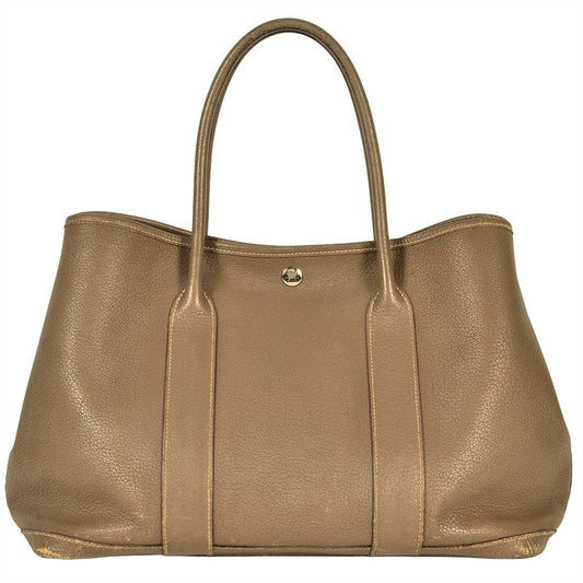 Hermes Garden Party PM Tote Bag Negonda □L Engraved Etoupe