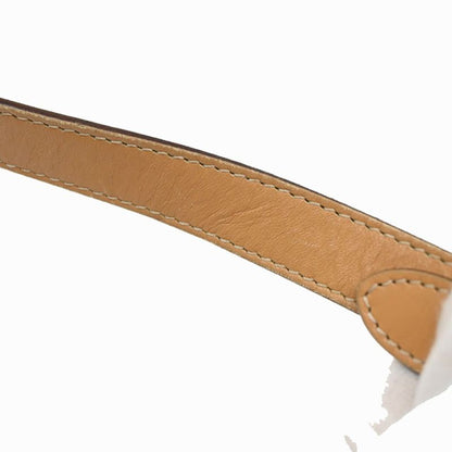 Celine Shoulder Bag Macadam Pattern Beige Leather 68ka750