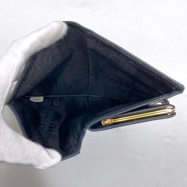 Chanel Fold Over Clasp Long Wallet F22076 Black A13498
