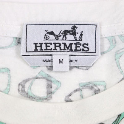 Hermes 100% Cotton Chaine D'ancre Print Crew Neck Short Sleeve Short Sleeve