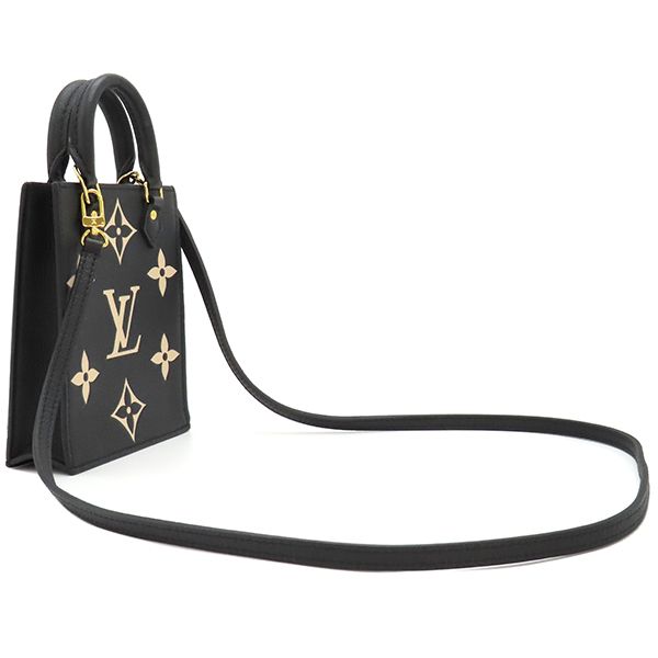 Louis Vuitton 2way Bag Petite Sac Pla Bicolor Monogram Empreinte Black and