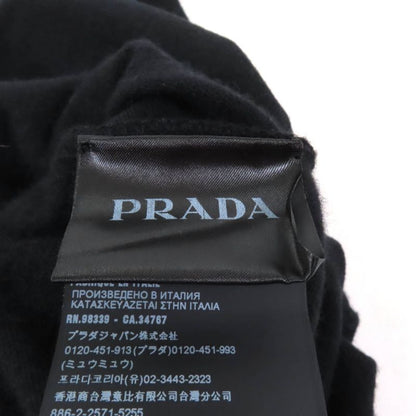 Prada Ump62 Cashmere Blend Re-nylon Triangle Logo Knit Pants Bottoms Black 44