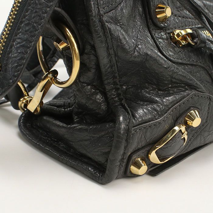 Balenciaga 2WAY Classic Mini City 300295 Handbag Leather Women