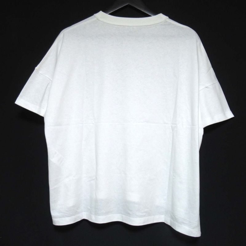 Loewe Anagram Embroidery Short Sleeve Short Sleeve T-Shirt Size L White Ladies