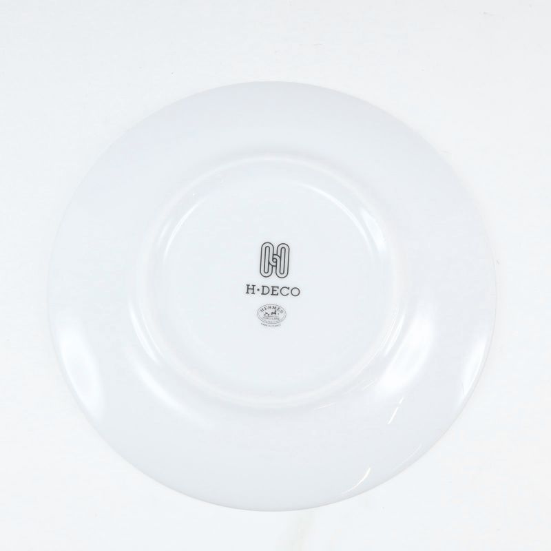 Hermes Ashe Deco H Deco 14cm (5.51in) 2 Plates Porcelain _ Tableware