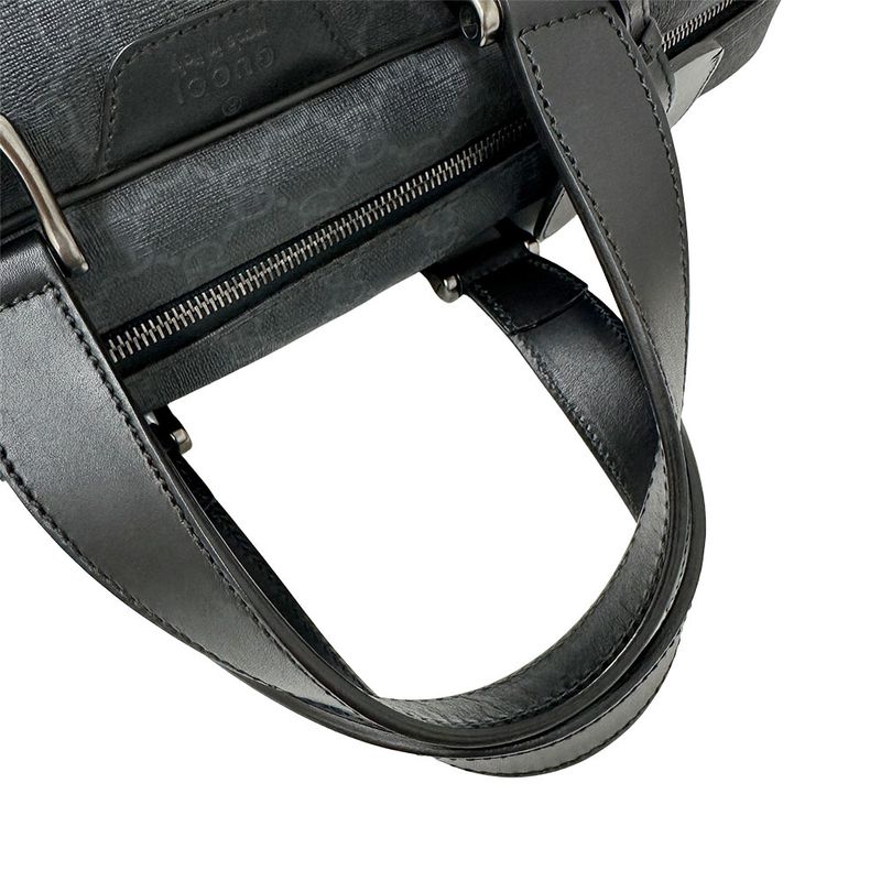 Gucci Bag Men's Brand GG Supreme Boston Bag GG Supreme Canvas Black 322066