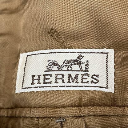 Hermes Coat Size 52 Men - Pt9201 Dark Brown And Ivory Long Sleeves / Chester /